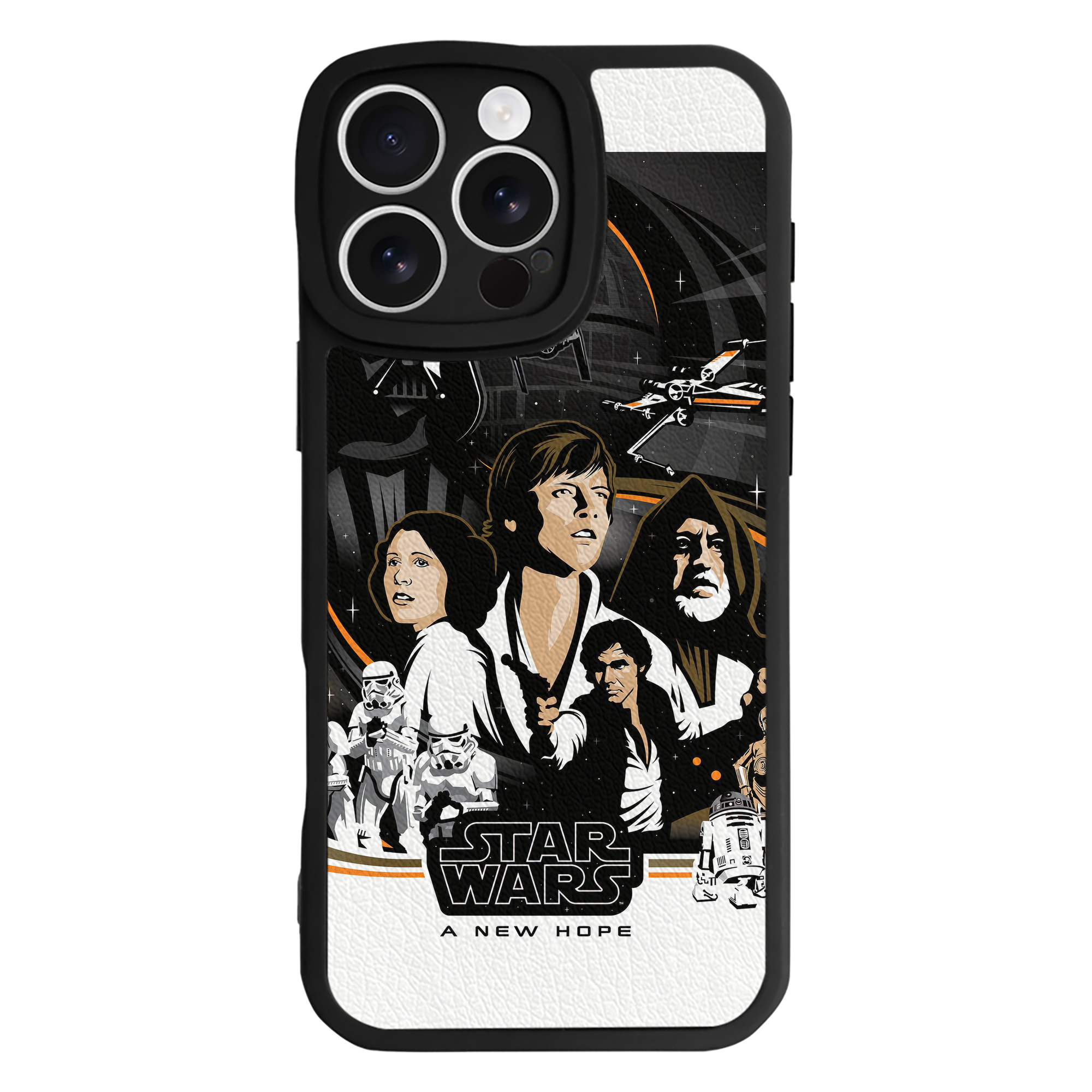 （画像用） スター・ウォーズ Star Wars 【iPhone 16シリーズ対応】シリコンスマホケース（レザー調） 材質：シリコン